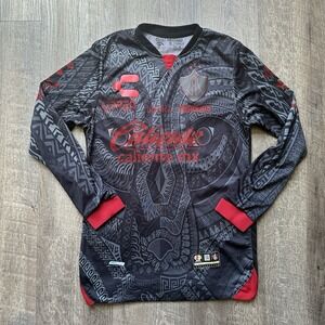 Atlas FC Official Charly Soccer Jersey Men's Black Lightweight Stretch 15 Long S